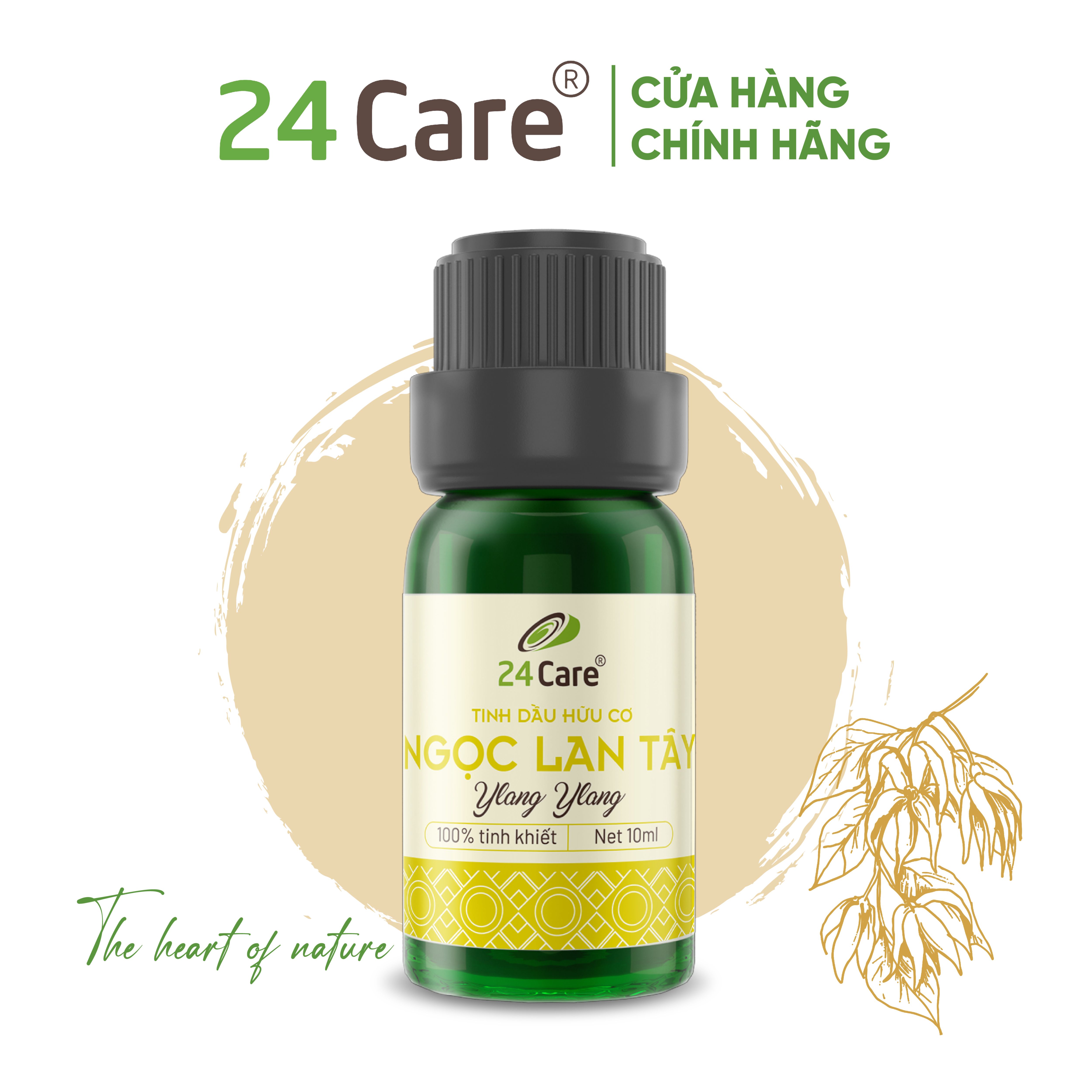 Tinh dầu Ngọc Lan Tây 24Care 10ml/50ml/100ml - Xông phòng ngủ, Khử mùi, Giảm stress- Tinh dầu Bạc Hà/ Quế/ Oải hương/ Bưởi/ Cam/ Hoa Lài/ Quýt/ Tràm Huế/ Hoa Hồng/ Lavender/ Ngọc Lan Tây/ Tràm Trà