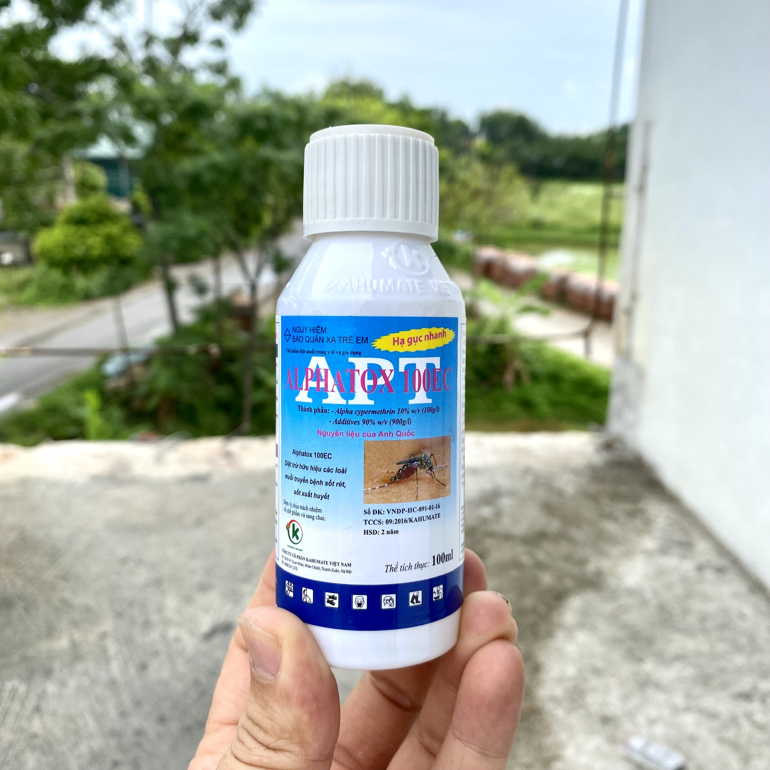 Thuốc diệt muỗi alphatox 100ml hàng việt nam