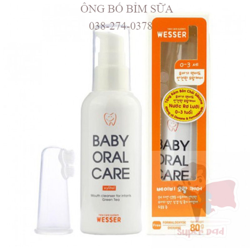 Nước rơ lưỡi wesser 80gr - Baby Oral Care