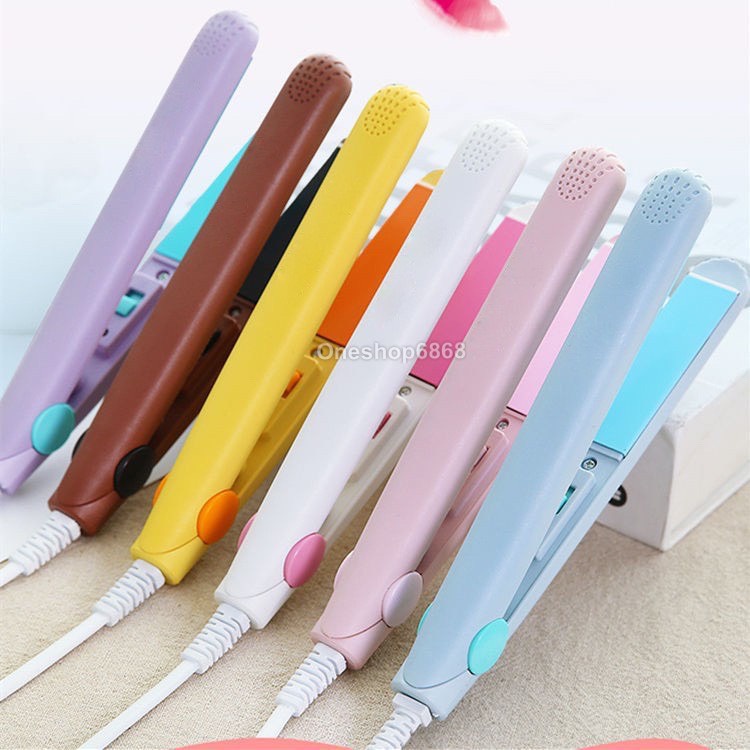 Máy ép tóc mini maketime, máy là tóc mini, máy uốn tóc mini bảo hành lỗi 1 đổi 1 mut
