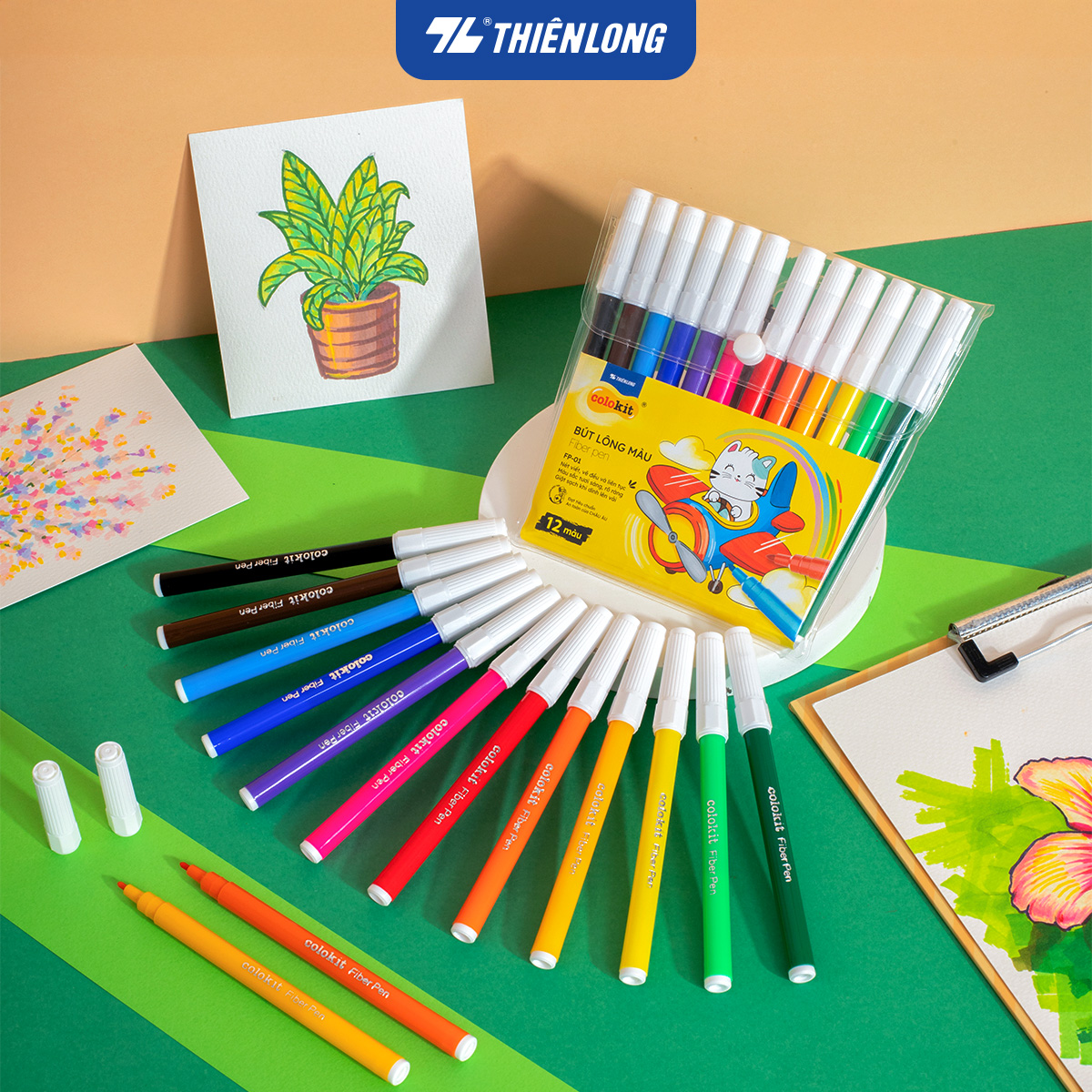 Bút lông màu Fiber Pen Colokit FP-01