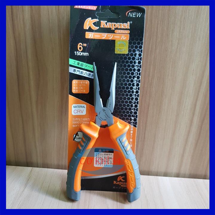 Kìm mỏ nhọn kapusi 6 inch nhật