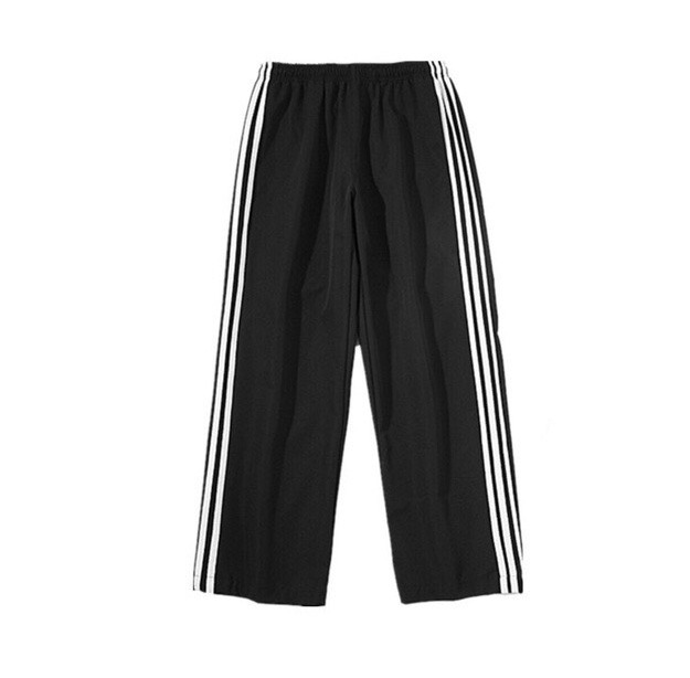 văn đức fashion - Quần Baggy Nữ Quần Culottes Quần Thể Thao Nữ 3 Sọc Ống Rộng Cá Tính Thiết kế trẻ trung năng động Ảnh Thật