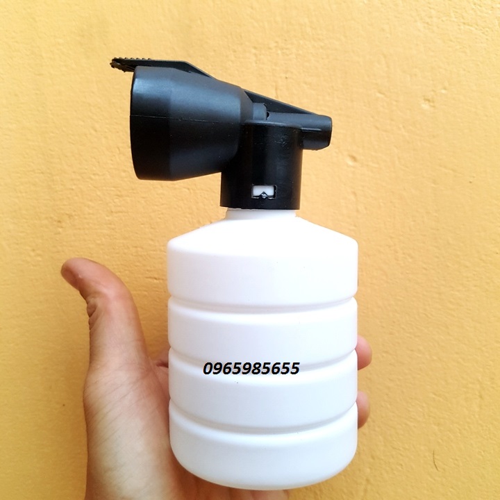 Bình xà bông tạo bọt tuyết máy xịt cao áp - 0.5L, bình tạo bọt tuyết bằng nhựa gắn máy rửa xe