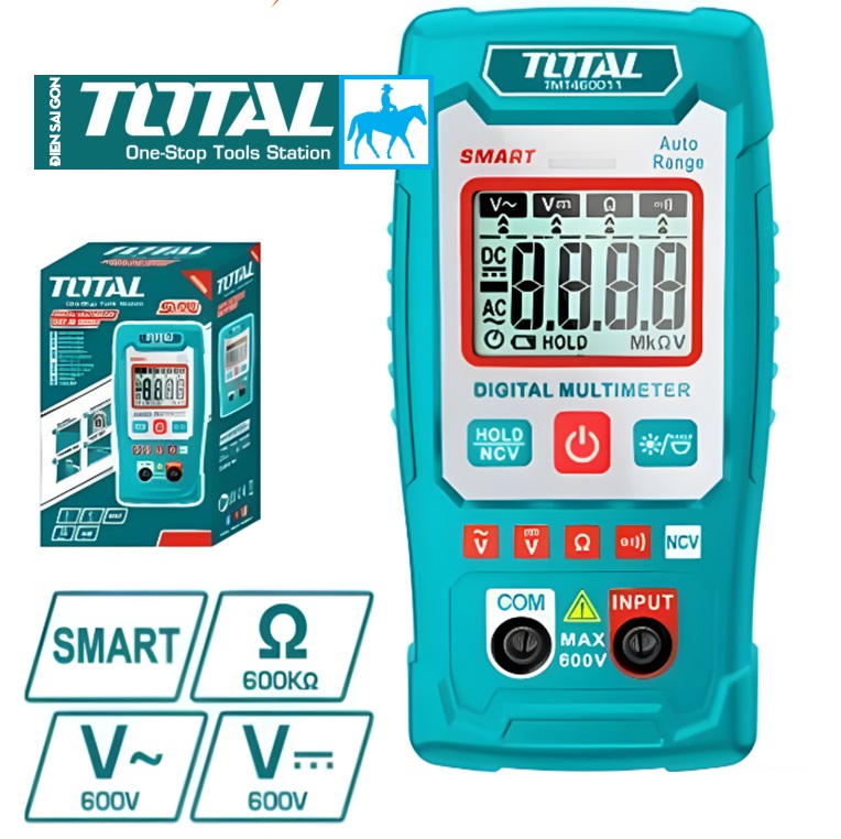  Đồng hồ đo điện vạn năng CAT 600V Digital Multimeter Total TMT460011 