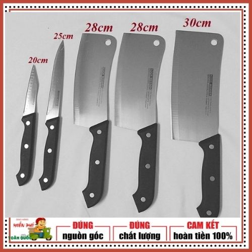 Bộ dao 5 món made in thái lan kitchen knife.