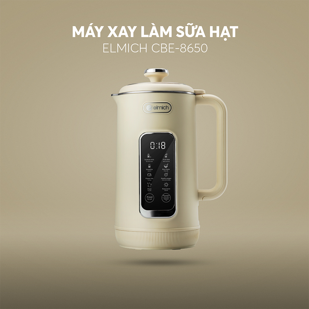 (MEGA 6.6)Máy làm sữa hạt Elmich 1L CBE-8650