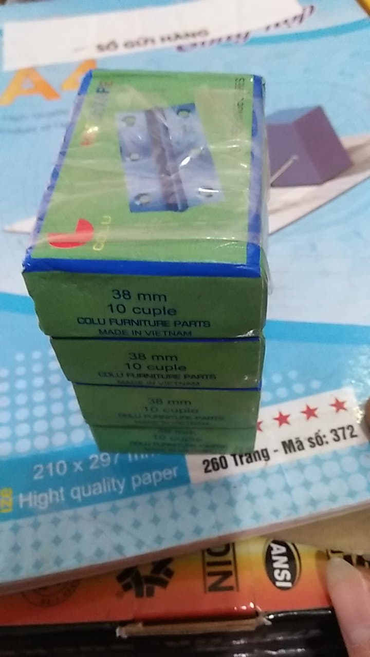 20 chiếc bản lề lá inox 38mm