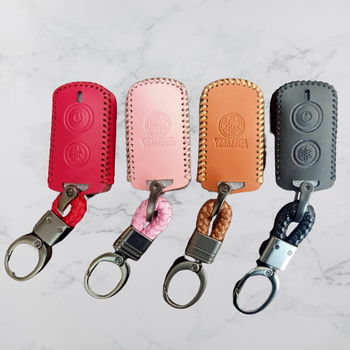 Bao da chìa khóa xe máy Yamaha Exciter 155, Nvx, Janus, Grande ( tặng kèm móc khóa cao cấp)