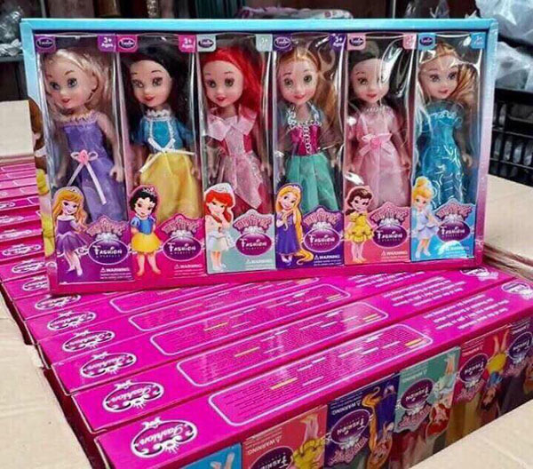 Sét đồ chơi búp bê 6 con loại to cho bé
