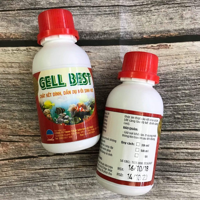 Gell best 100ml - chất kết dính dạng gel trộn thức ăn cá cảnh -