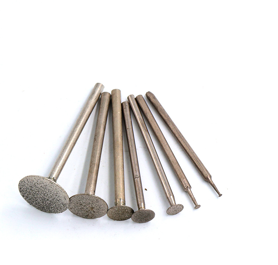 Mũi mài kim cương, mũi cắt siu, mài ic, chạm khắc đá quý chân trục 2.35mm