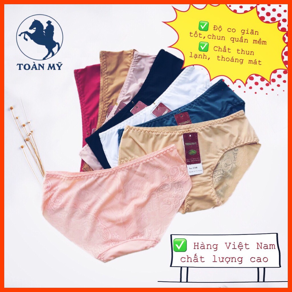 [HÀNG CAO CẤP] QUẦN LÓT VIỆT NAM THỊNH PHÁT 3248, CHẤT THUN LẠNH, MỀN MẠI, THOÁNG MÁT NGÀY HÈ,QUẦN CHÍP VIỆT NAM