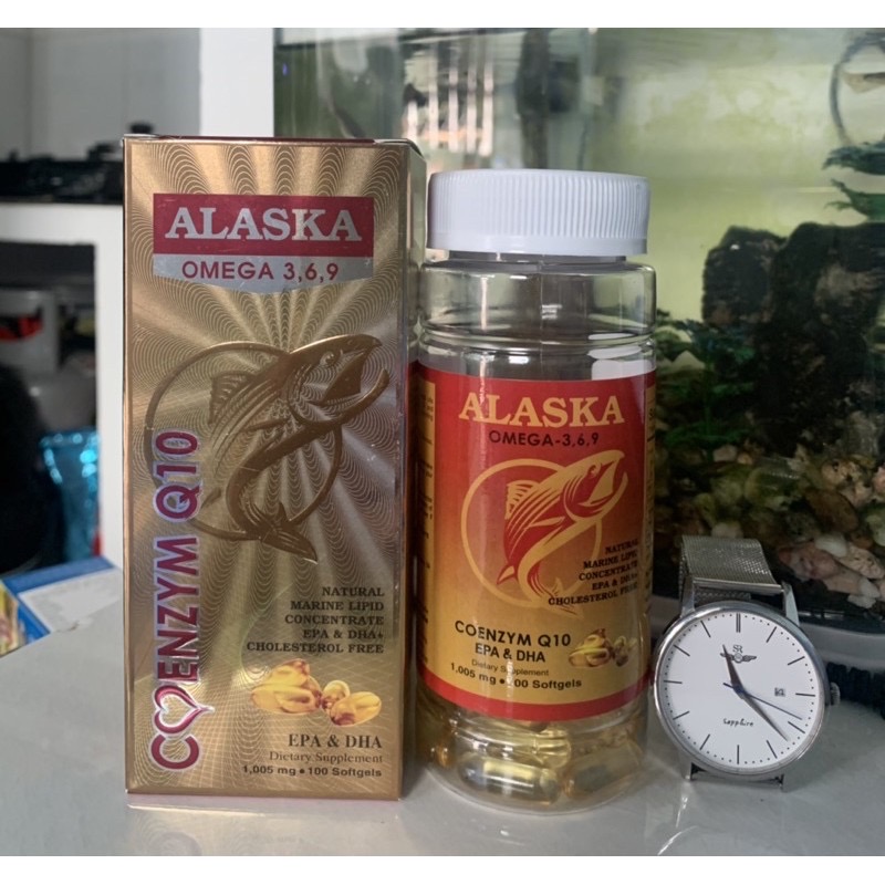 Dầu Cá Alaska Omega 369 Hộp 100 viên - Bổ Não, Tăng Cường Thị Lực, Giảm Nguy Cơ Mắc Bệnh Tim Mạch