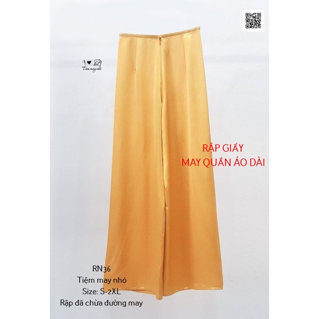 Rn2_ rập giấy may áo dài nữ