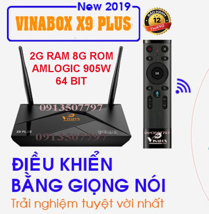 Vinabox x9plus tặng khiển voice km650v x9plustìm kiếm giọng nói
