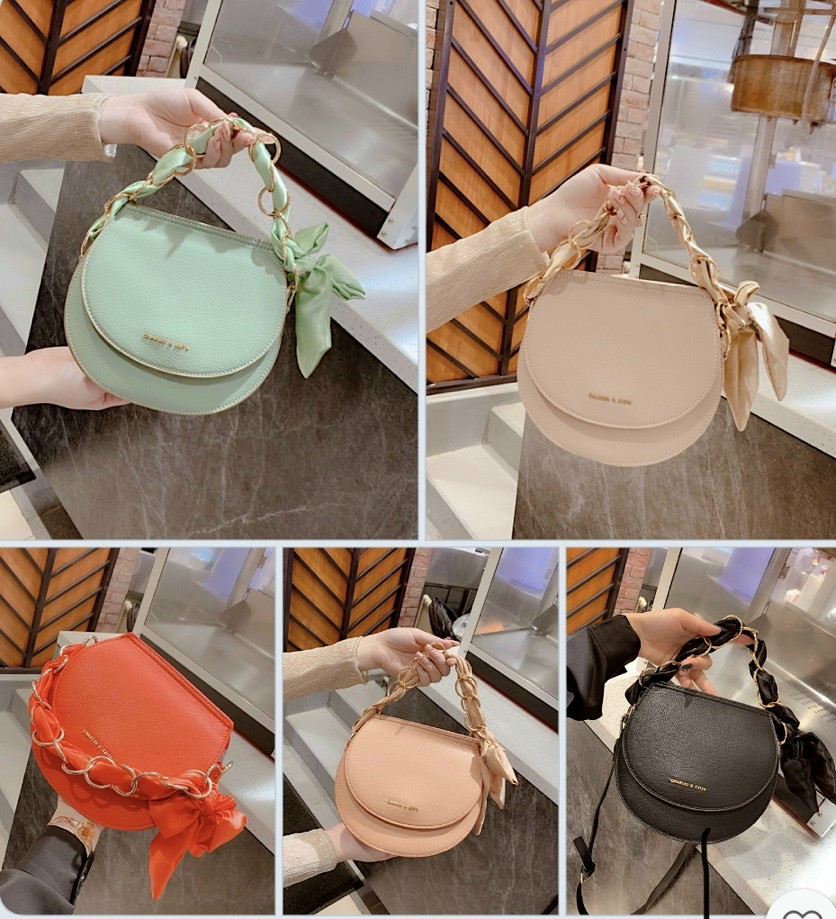 [HCM]Túi tròn kèm khăn túi tròn bán nguyệt thời trang hàng đẹp mẫu mới nhất CKTRONKHAN