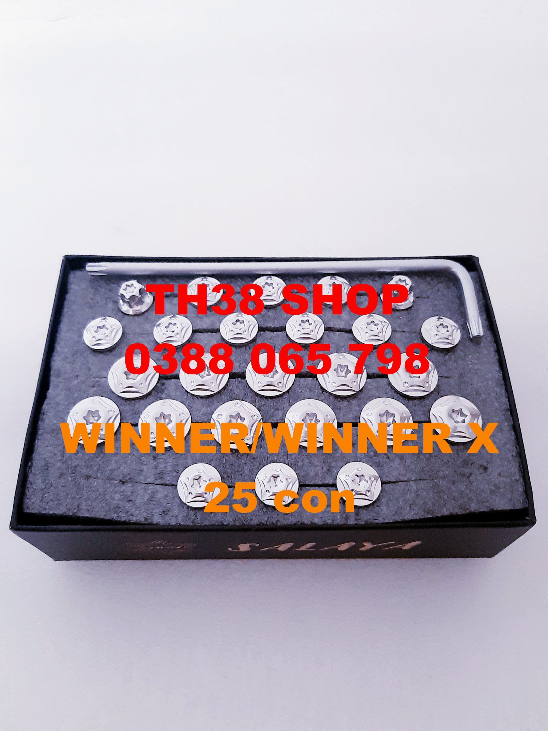 ốc áo salaya winner/winner x [bộ 25 con tặng lục giác]