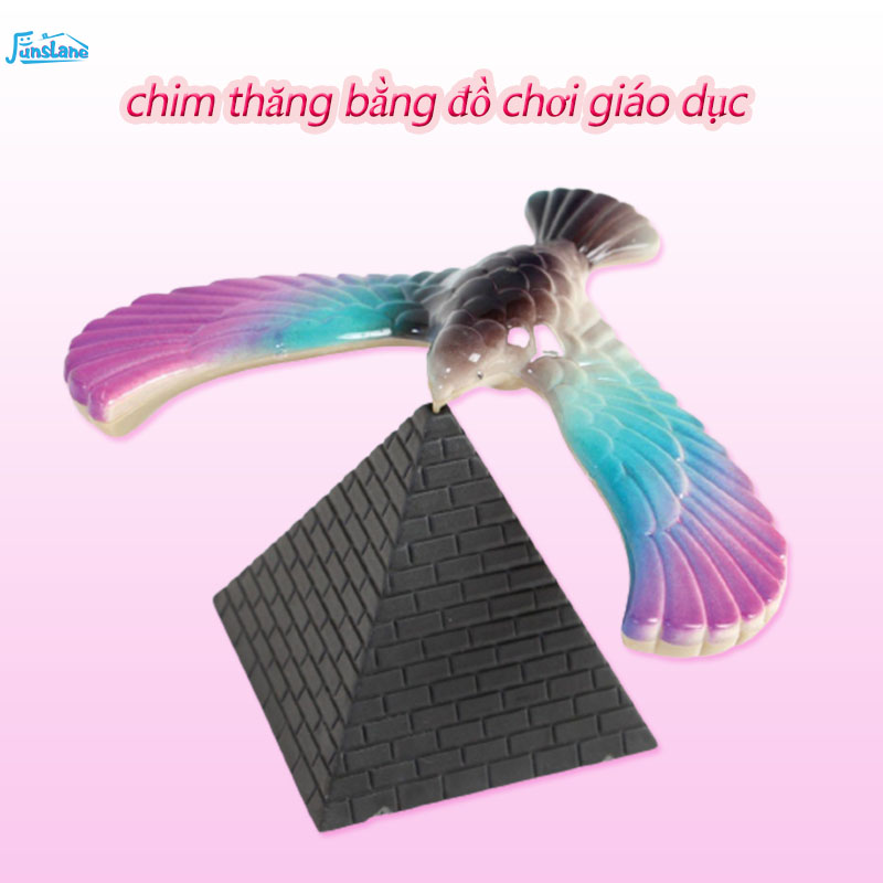 FunsLane Amazing Balancing Bird with Triangle Stand CNH Color May Vary