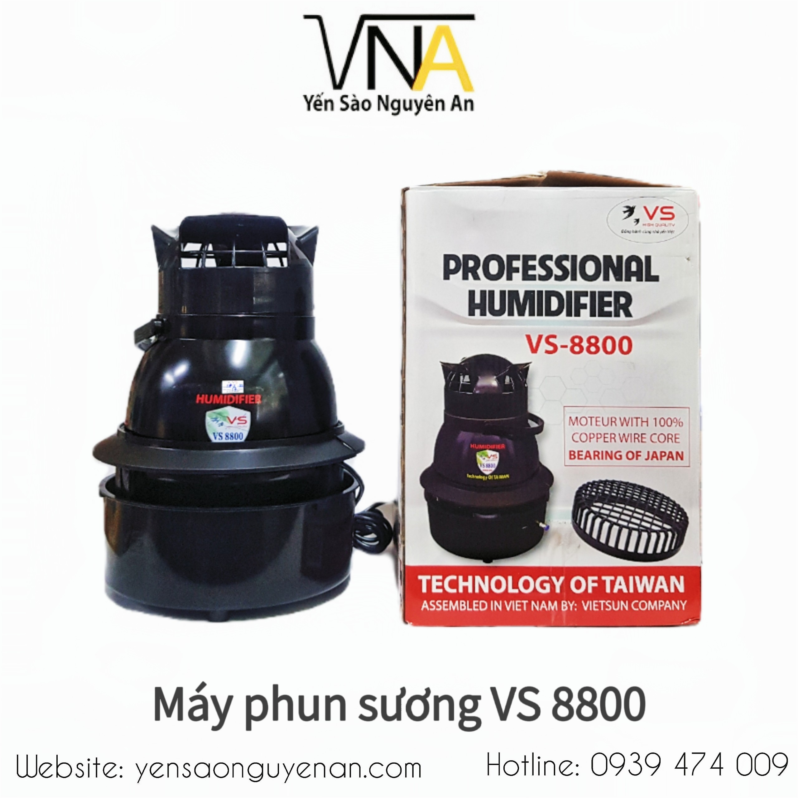 MÁY PHUN SƯƠNG NHÀ YẾN - MÁY PHUN SƯƠNG TẠO ẨM VS 8800