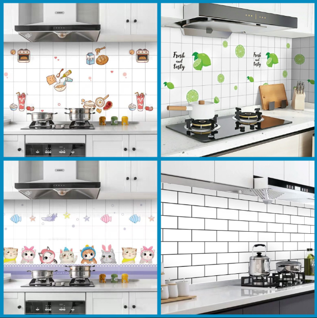 [SALE] 3 mét Decal dán bếp, giấy dán bếp chịu nhiệt khổ 60cm
