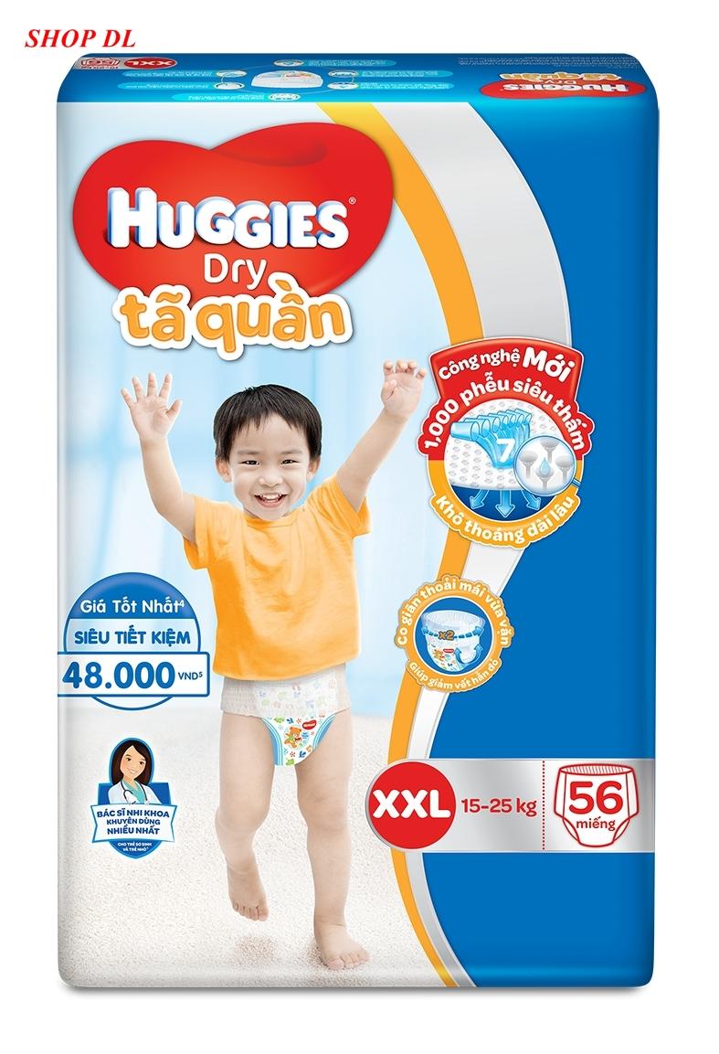 Tã quần Huggies size XXL - 56 miếng (cho bé 15 - 25kg)