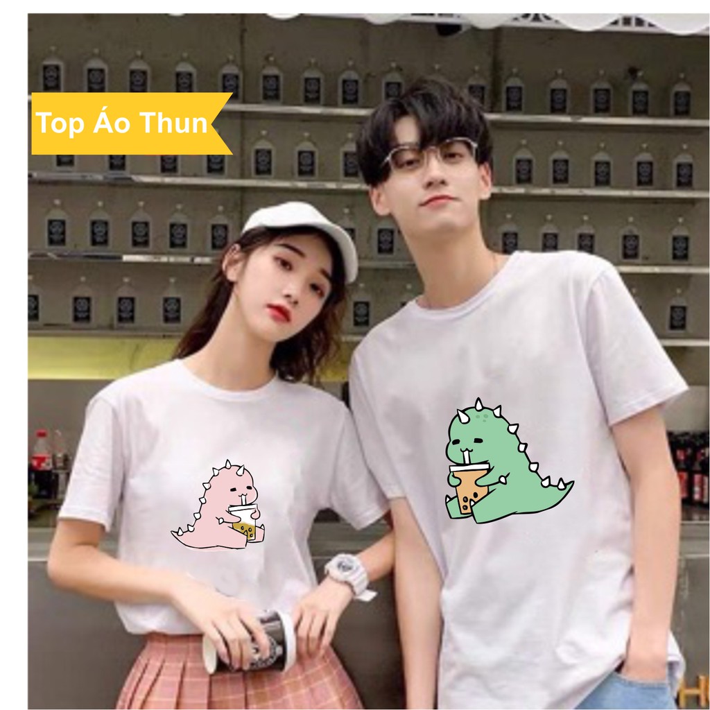 Áo thun nam nữ khủng long , áo thun unisex