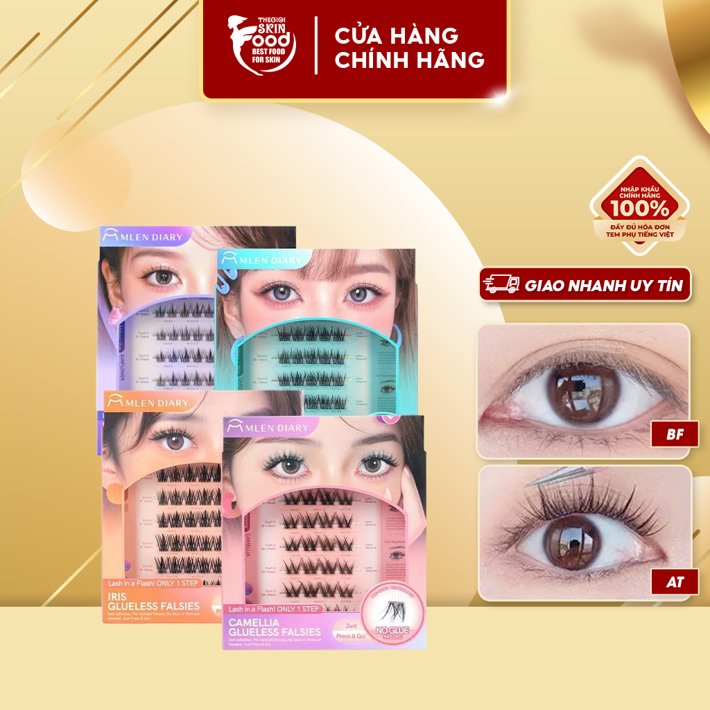 Mi Giả Cụm Tự Dính Không Cần Keo Mlen Diary