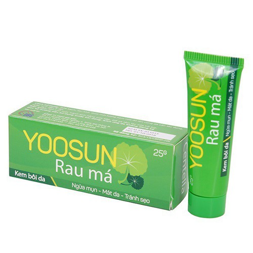 Combo 2 tuýp kem ngăn ngừa mụn, xóa thâm, liền sẹo YOOSUN RAU MÁ 25g