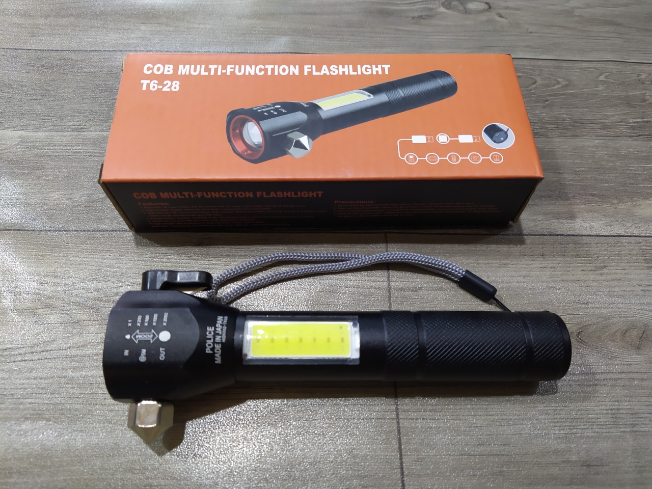 Đèn pin siêu sáng Đa Năng T6-28