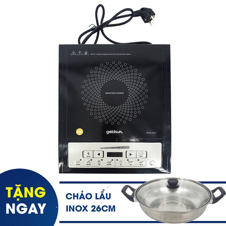 Bếp điện từ cơ goldsun gi m11_kèm nồi lẩu
