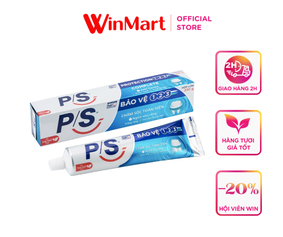 [Siêu thị WinMart] - Kem đánh răng P/s bảo bệ 123 hộp 230g