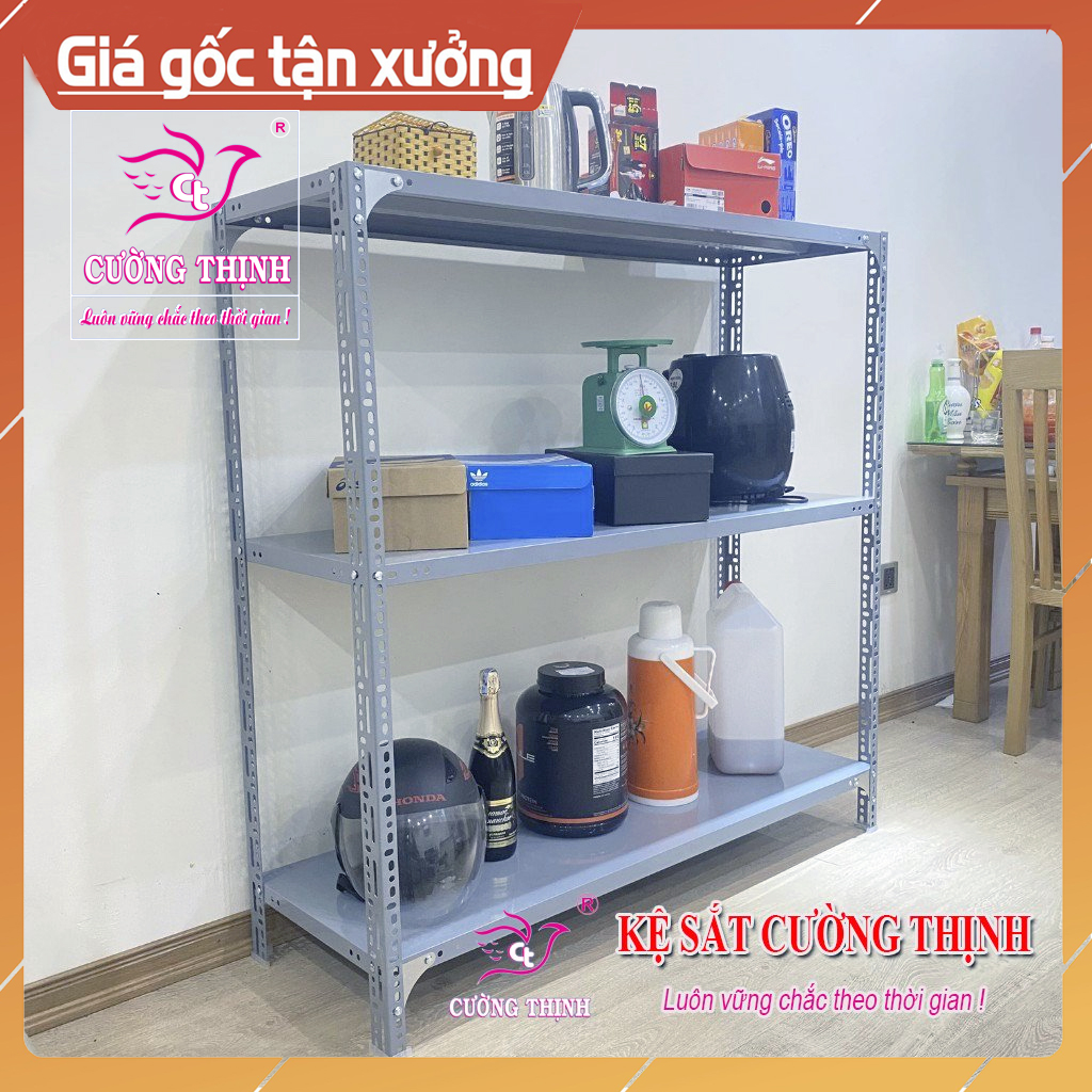 Kệ sắt đa năng 3 Tầng, Cao 100cm x Dài 150cm x Rộng 40cm