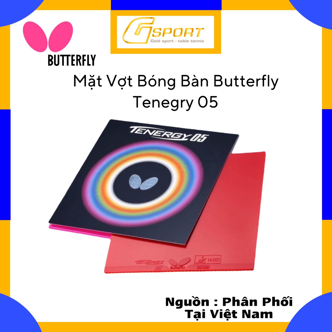 Mặt vợt bóng bàn tenergy 05 - hàng chính hãng made in japan