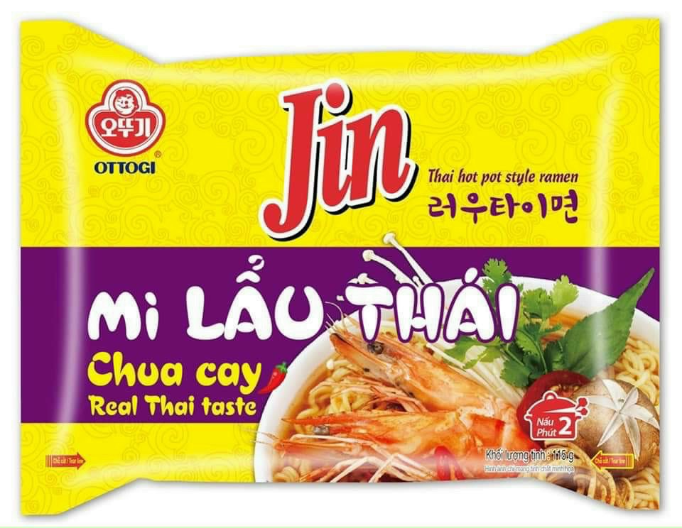 Combo 10 gói mì lẩu thái ottogi 115g