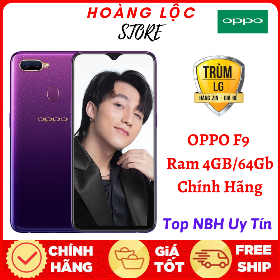 Điện Thoại Oppo Oppo F9 Pro 2 Sim Ram 6Gb Chính Hảng Camera Selfie 25MP-Màn hình LTPS LCD, 6.3 , Full HD+ Pin 3500 mAh - Siêu Phẩm Màn hình tràn viền giọt nước bảo hành 1 năm