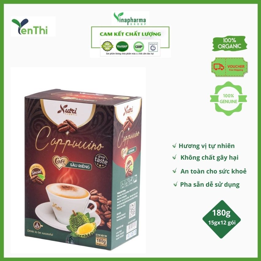 Cà Phê Capuchino Vinanutrifood YT18-Cafe Capuchino Uống Liền Nhiều Vị Thơm Ngon, Giải Toả Căng Thẳng