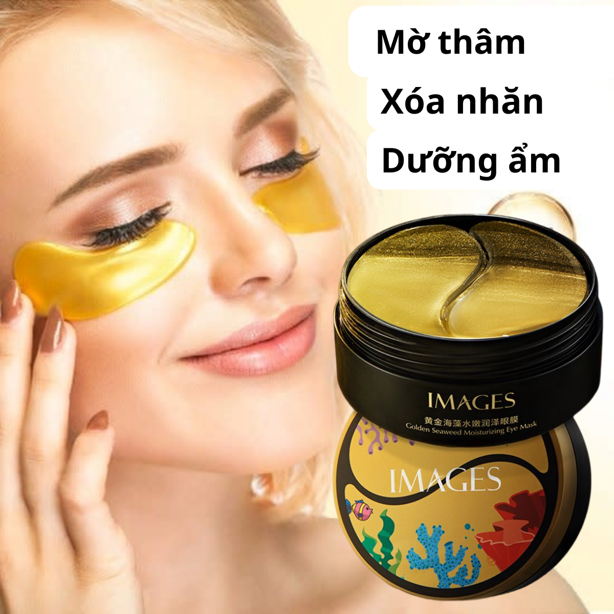 Mặt nạ mắt giảm quầng thâm, xóa nếp nhăn, vết chân chim, dưỡng ẩm cho da mịn màng