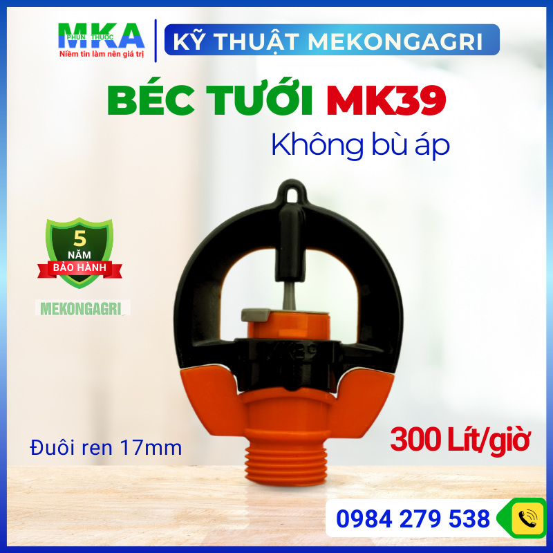 Béc thần tài mk39 300 lít/giờ không bù áp