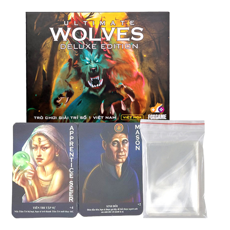 Combo Thẻ Bài Ma Sói Ultimate Deluxe 78 lá Việt Hóa + Sleeves Bọc Bài