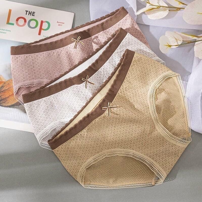 Combo 10 quần lót thông hơi cotton 3313, quần lót thông hơi