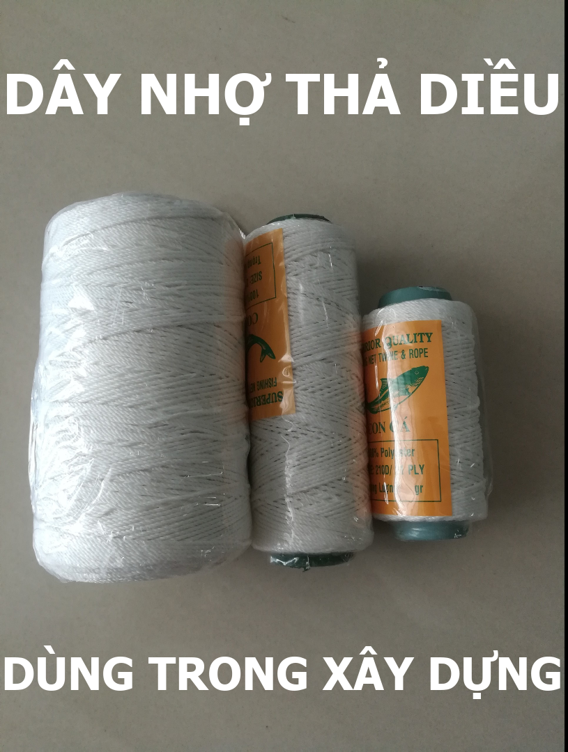 Dây nhợ - nhợ sợi coton , nhợ dùng trong xây dựng nhà cửa