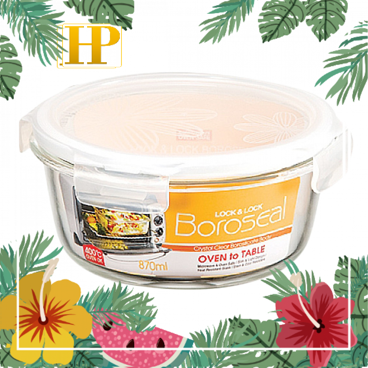 Hộp Thủy Tinh Lock&Lock Clear Tròn LLG855 (870ml)