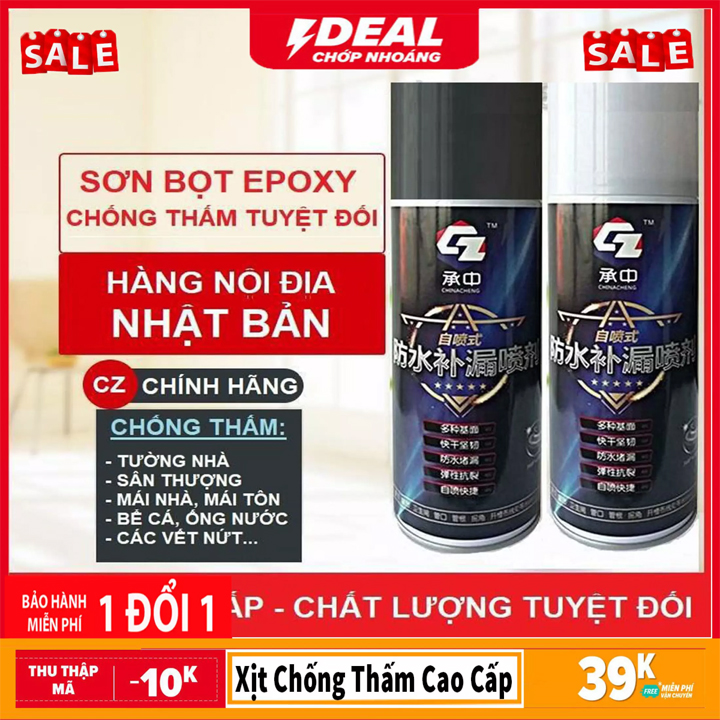 { Loại 1 Cao cấp } Bình sơn xịt chống thấm đa năng - Bình Xịt Chống Thấm, Chống Dột CZ 450ml Nhật Bản - AHA Market