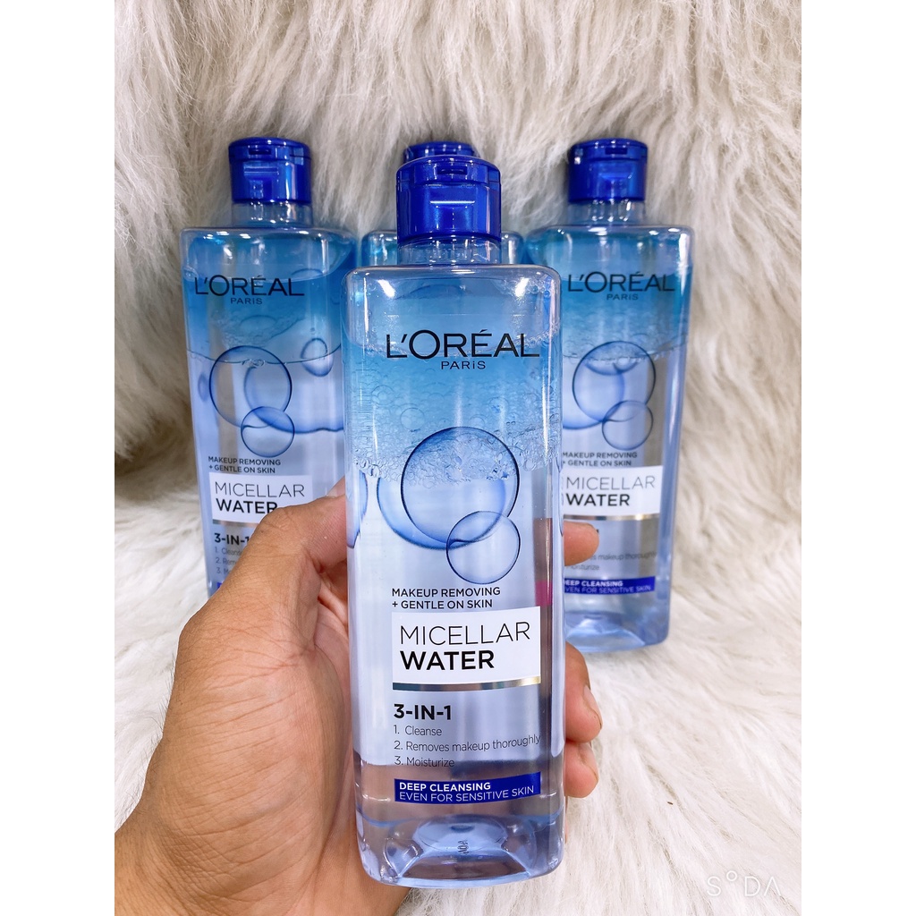 Nước tẩy trang l'oreal 3 in 1 micellar làm sạch sâu