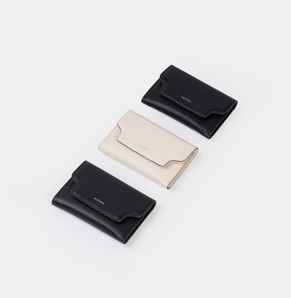 Ví nữ đựng tiền nhiều ngăn gập ba SEEME Classy Wallet