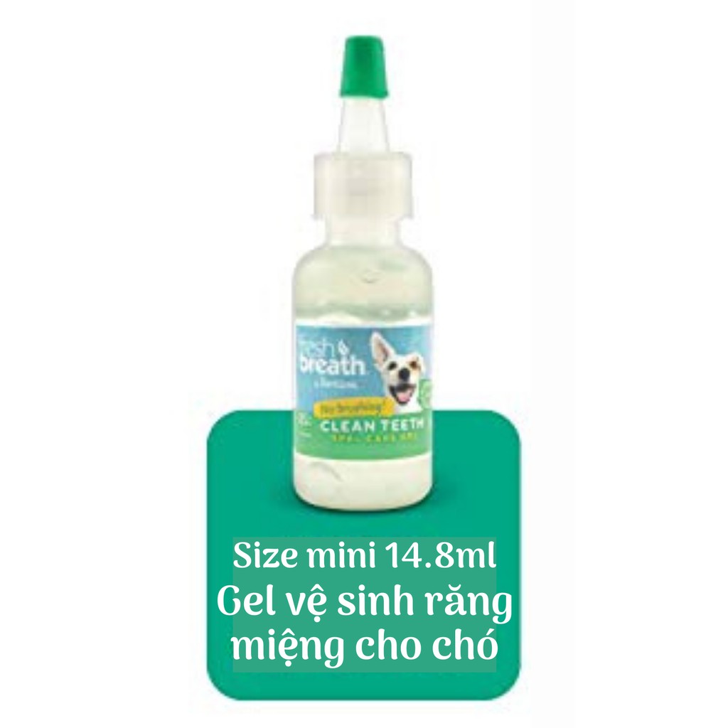 Gel làm sạch mảng bám, mảng ố răng chó mèo Tropiclean USA