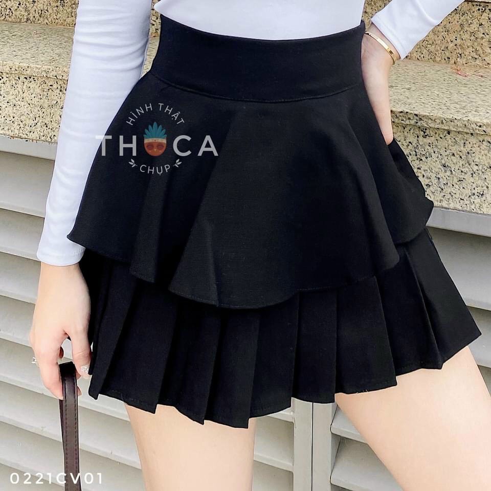 Chân váy tầng kiểu dáng cực xinh.