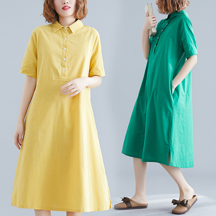 [HCM]Đầm bầu sơ mi công sở