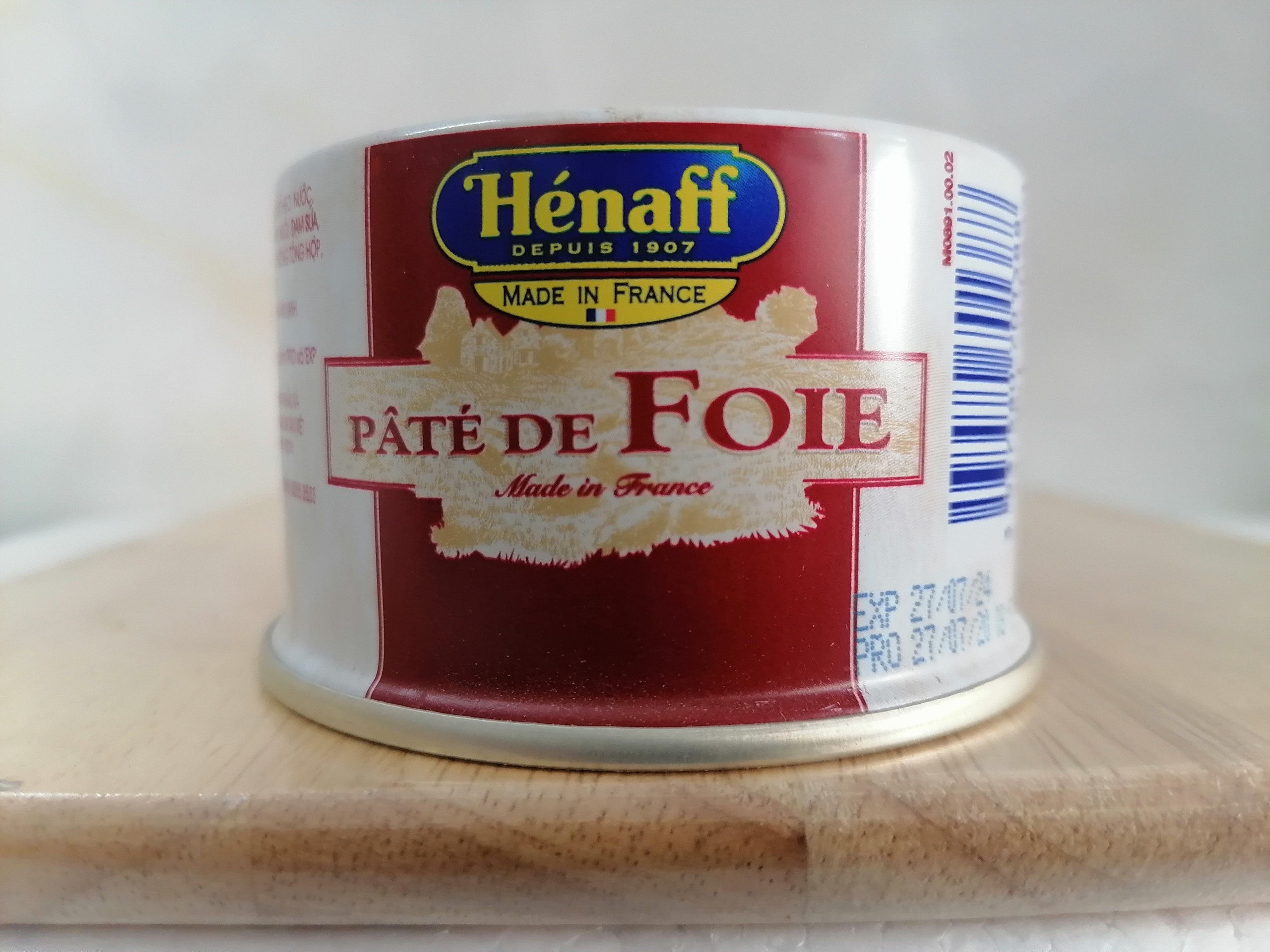 [Hộp ĐỎ 130g] PA TÊ GAN HEO 32% [France] HENAFF Pork Liver Pate (nvt)